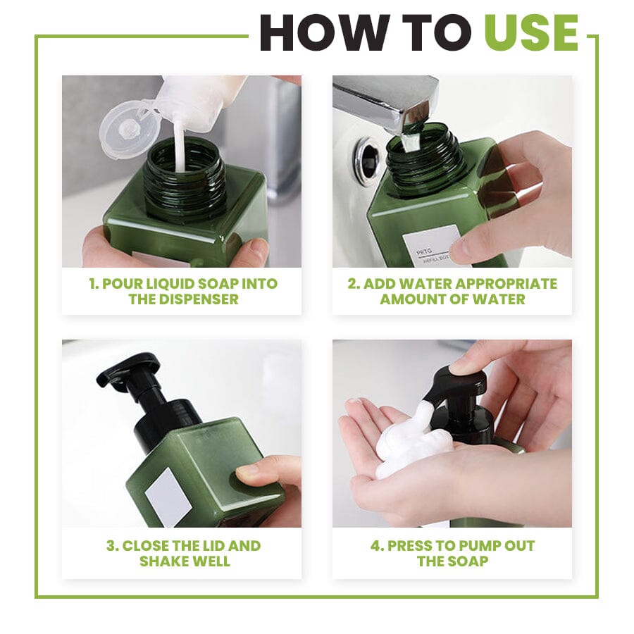 Skummande flaska Vätskedispenser