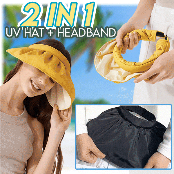 2-Way solhatt hårband